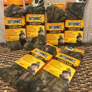 Hot Hands Fleece Camouflage Cap (Set of 2/ 3 sets a available)